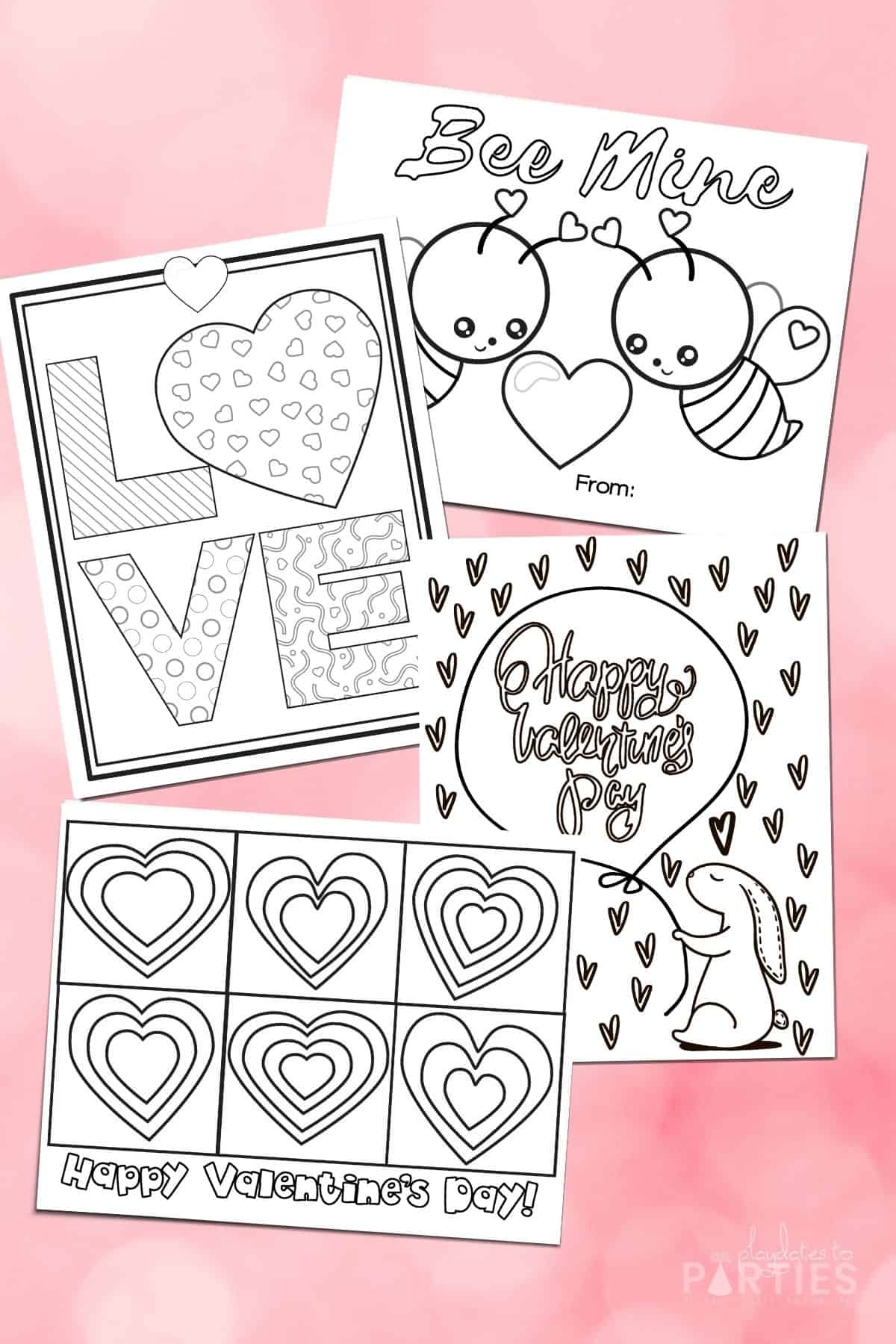 Free valentines day coloring pages printable