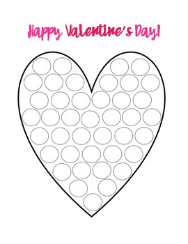 Valentine dot painting tpt