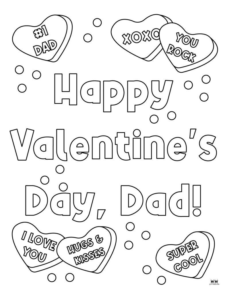 Happy valentines day coloring pages
