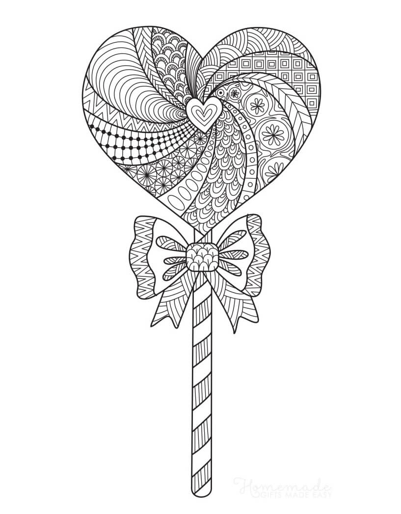 Printable valentines day coloring pages for adults