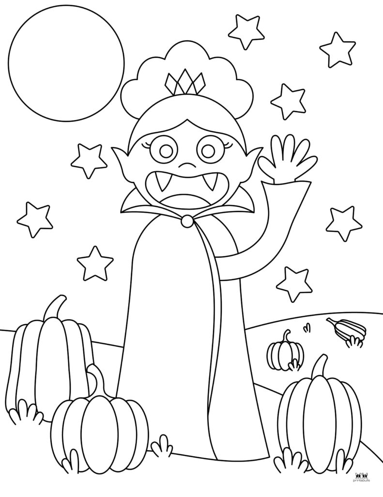 Vampire coloring pages outlines