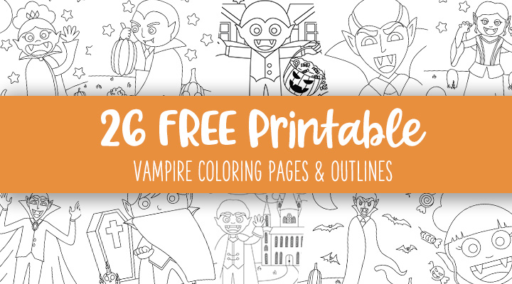 Vampire coloring pages outlines