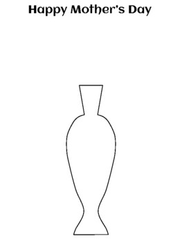 Printable flower vase by sunset art tpt