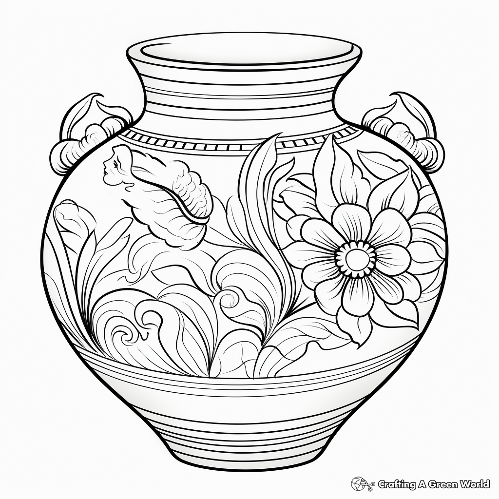 Pottery coloring pages