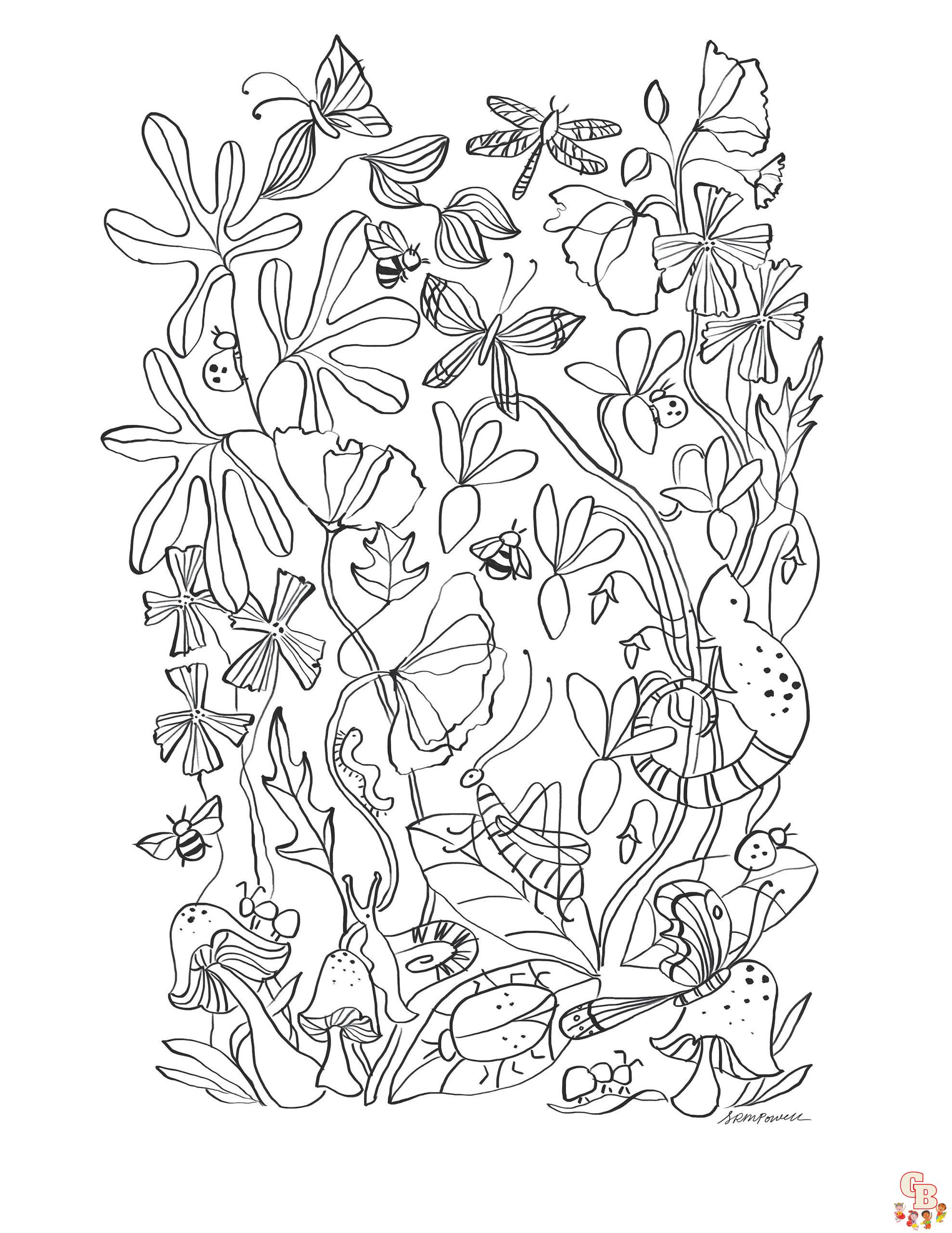 Garden coloring pages