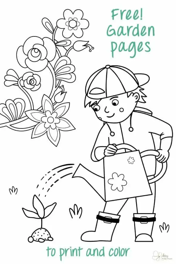 Best free garden coloring pages