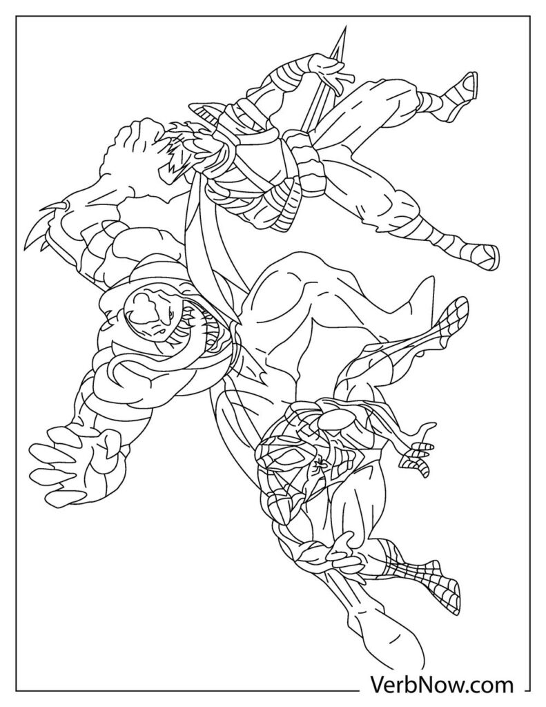 Free venom coloring pages book for download printable pdf