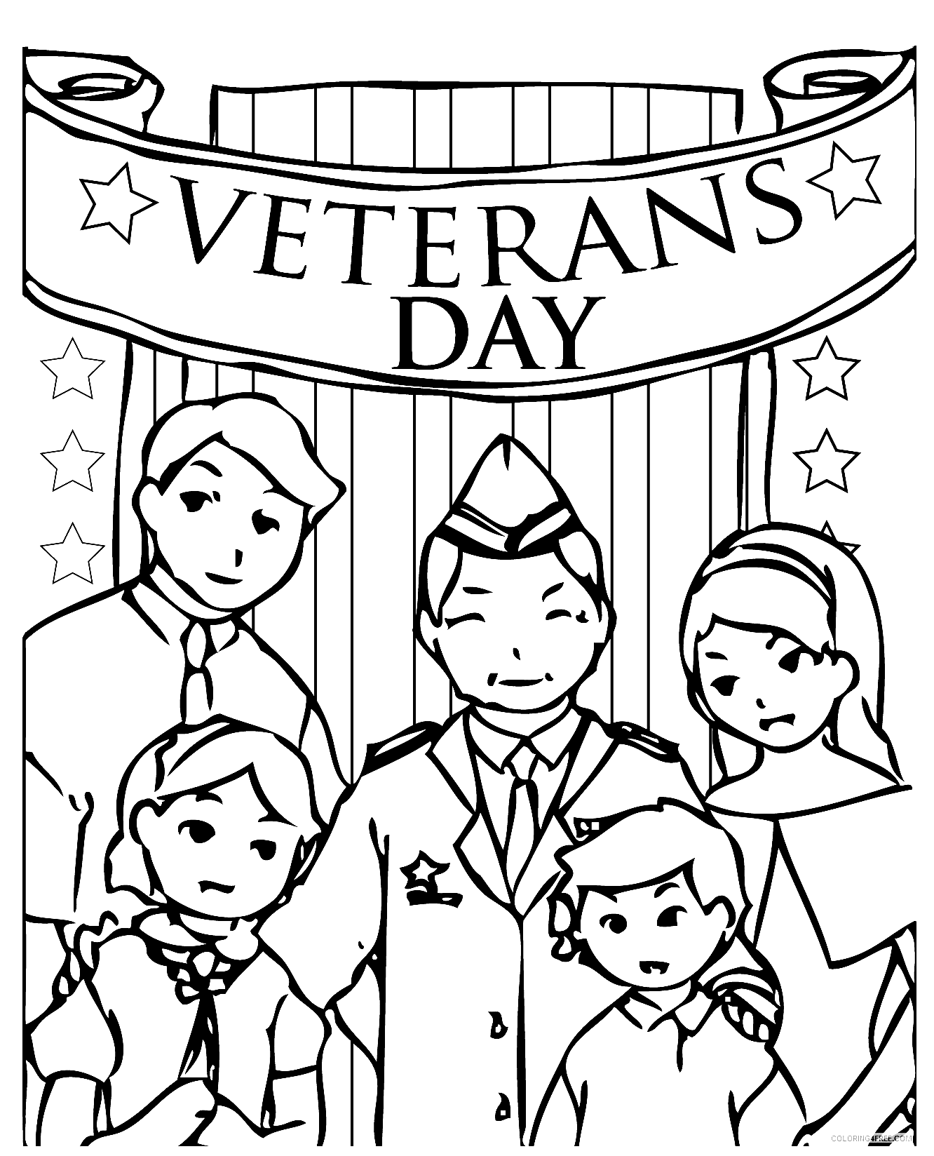 Veterans day coloring pages