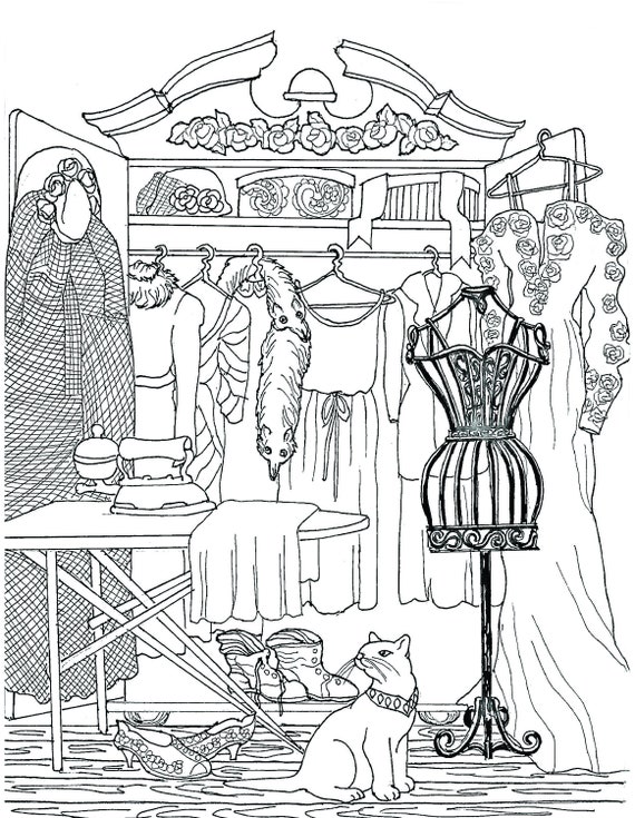 Victorian coloring pages victorian wedding victorian gowns printable coloring pages vintage brides to color amoire trousseau