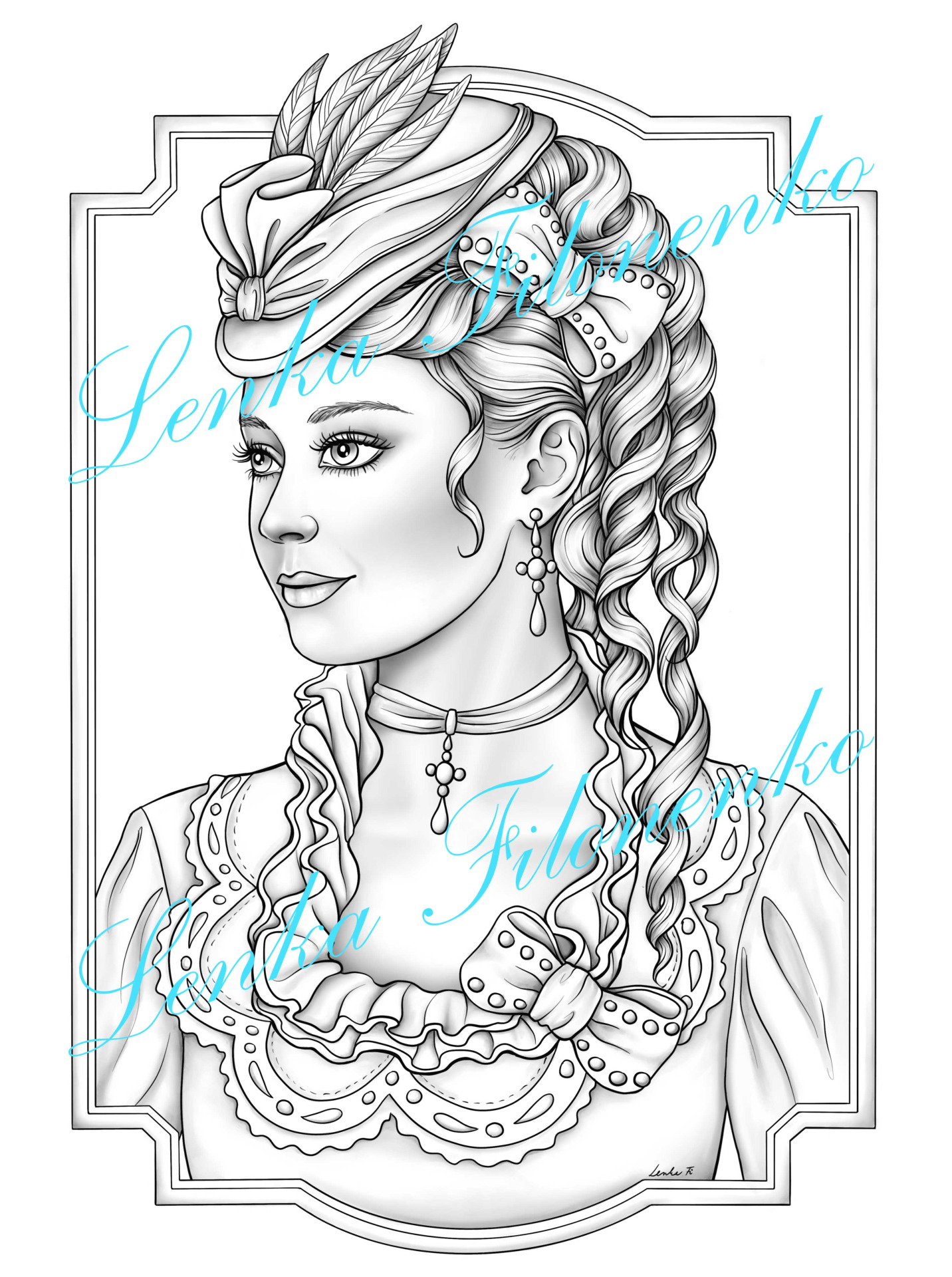 New victorian coloring book