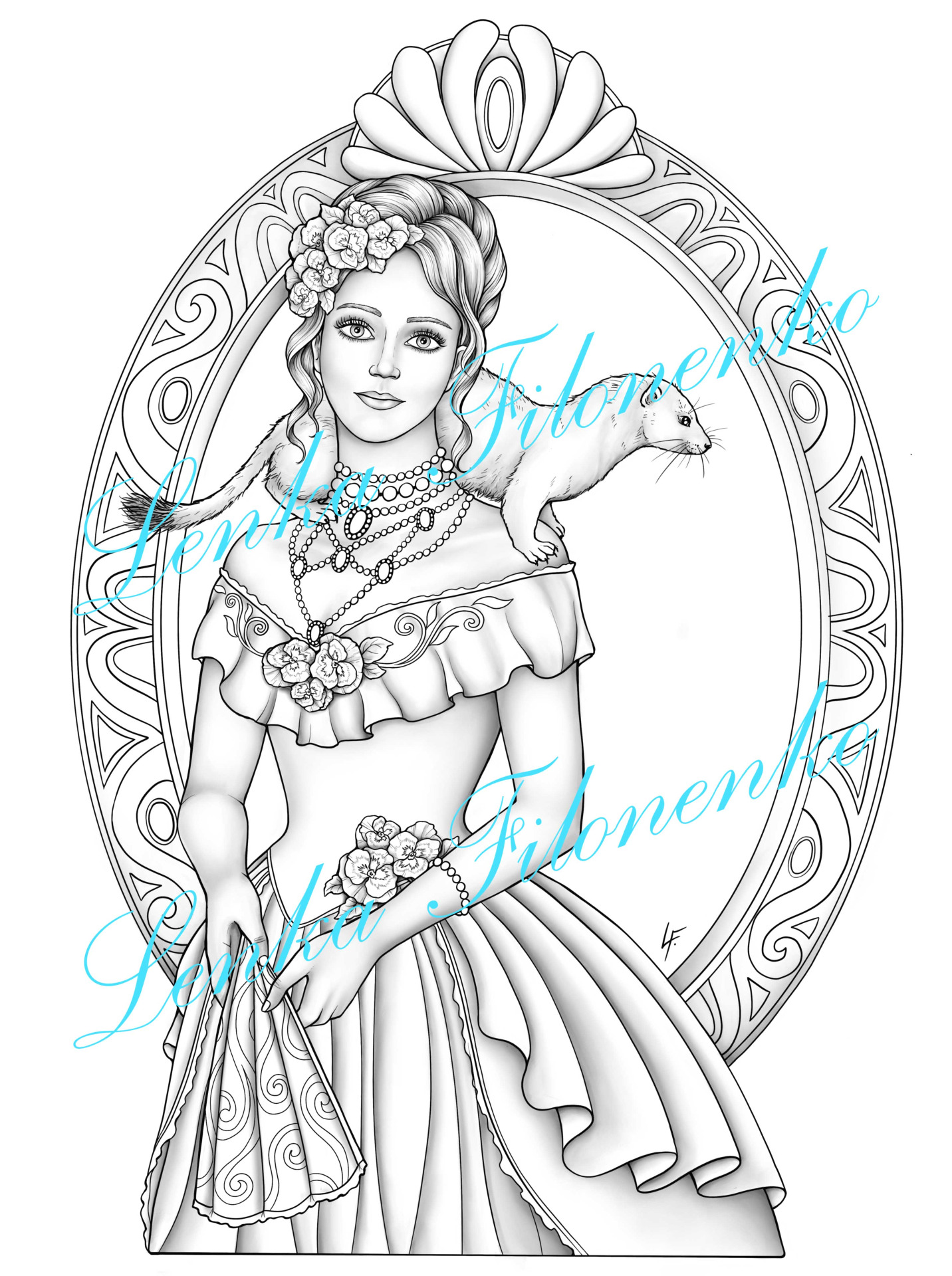 New victorian coloring book