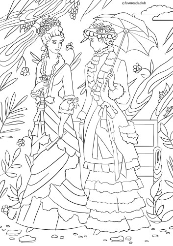 Fashion and style â two victorian ladies â favoreads coloring club