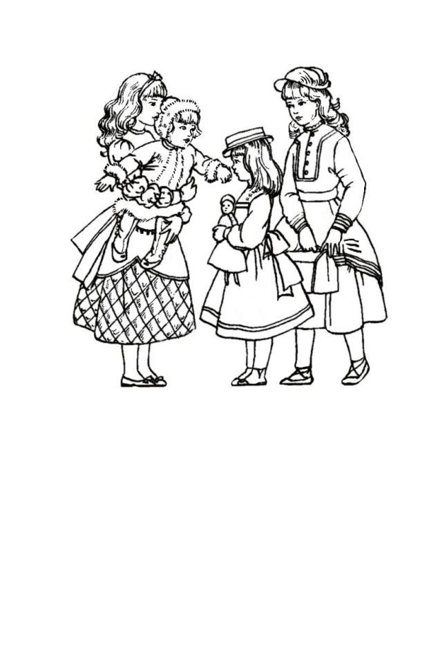 Victorian coloring pages