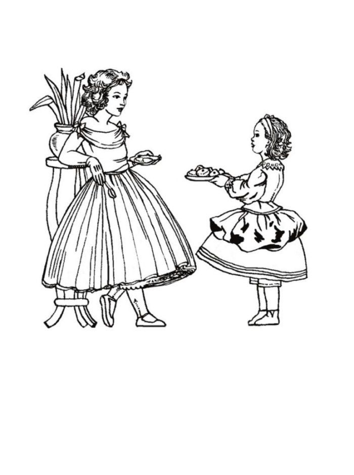 Victorian coloring pages