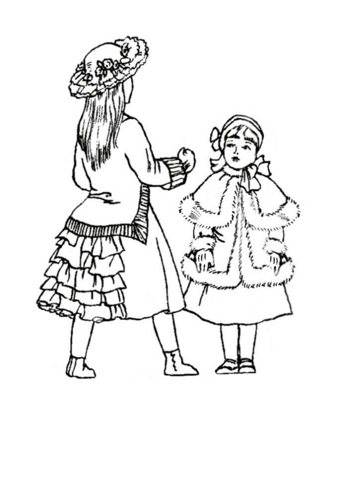 Victorian coloring pages