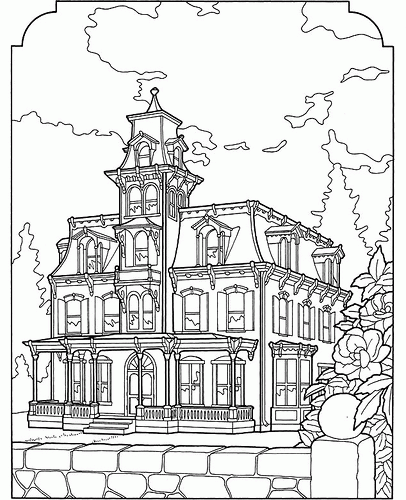 Free victorian house coloring pages download free victorian house coloring pages png images free cliparts on clipart library