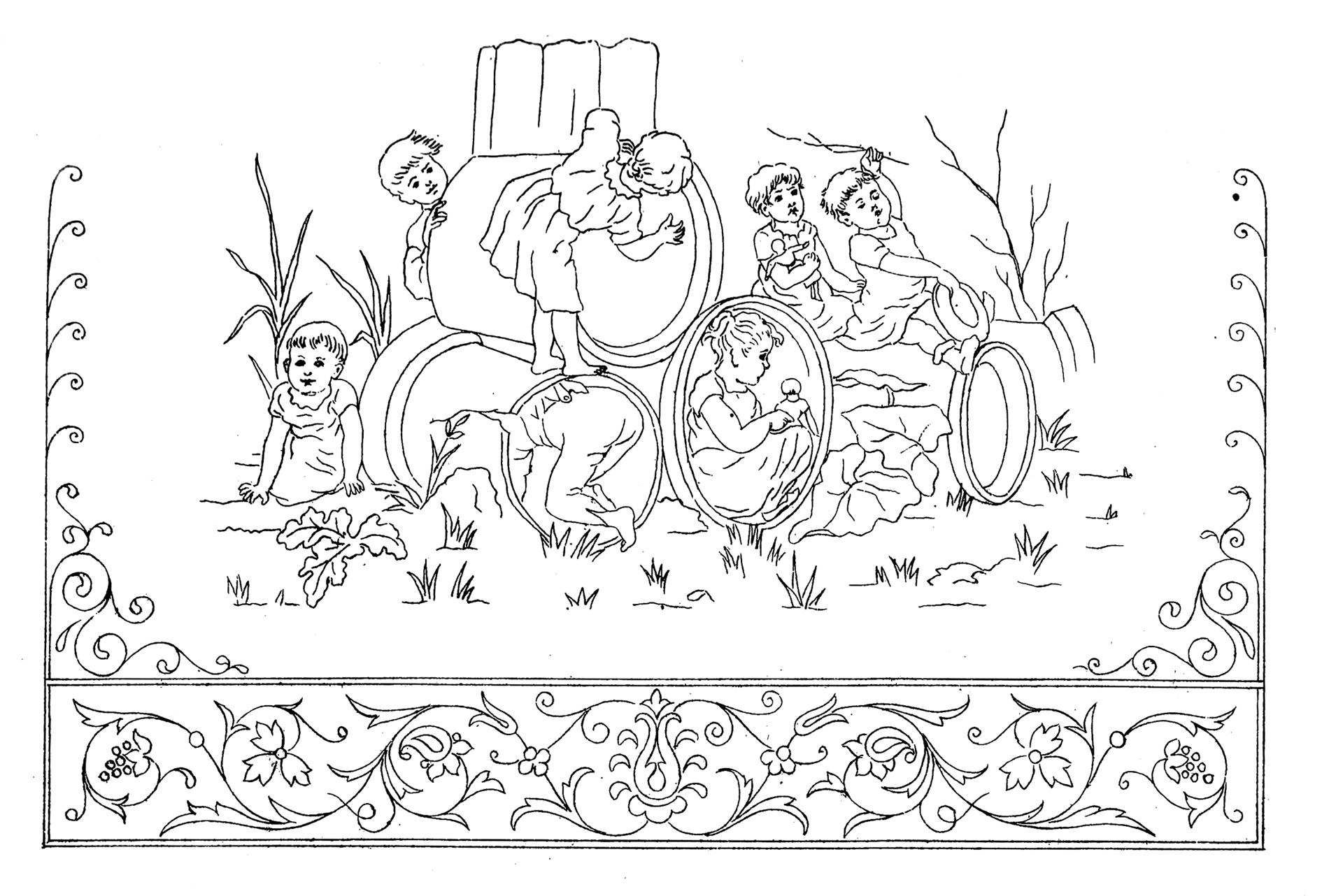 Victorian printable coloring pictures