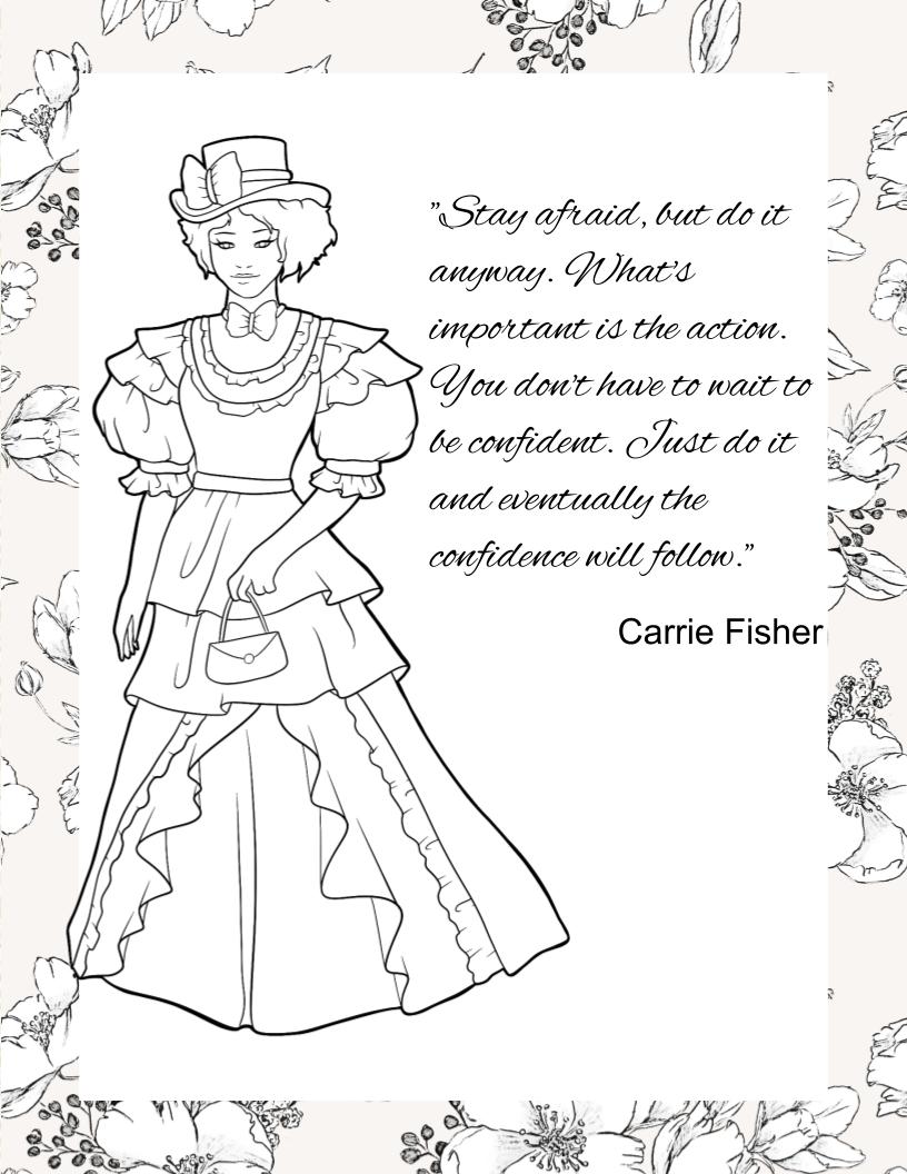 Introducing the enchanting victorian ladies and their cats coloring journal