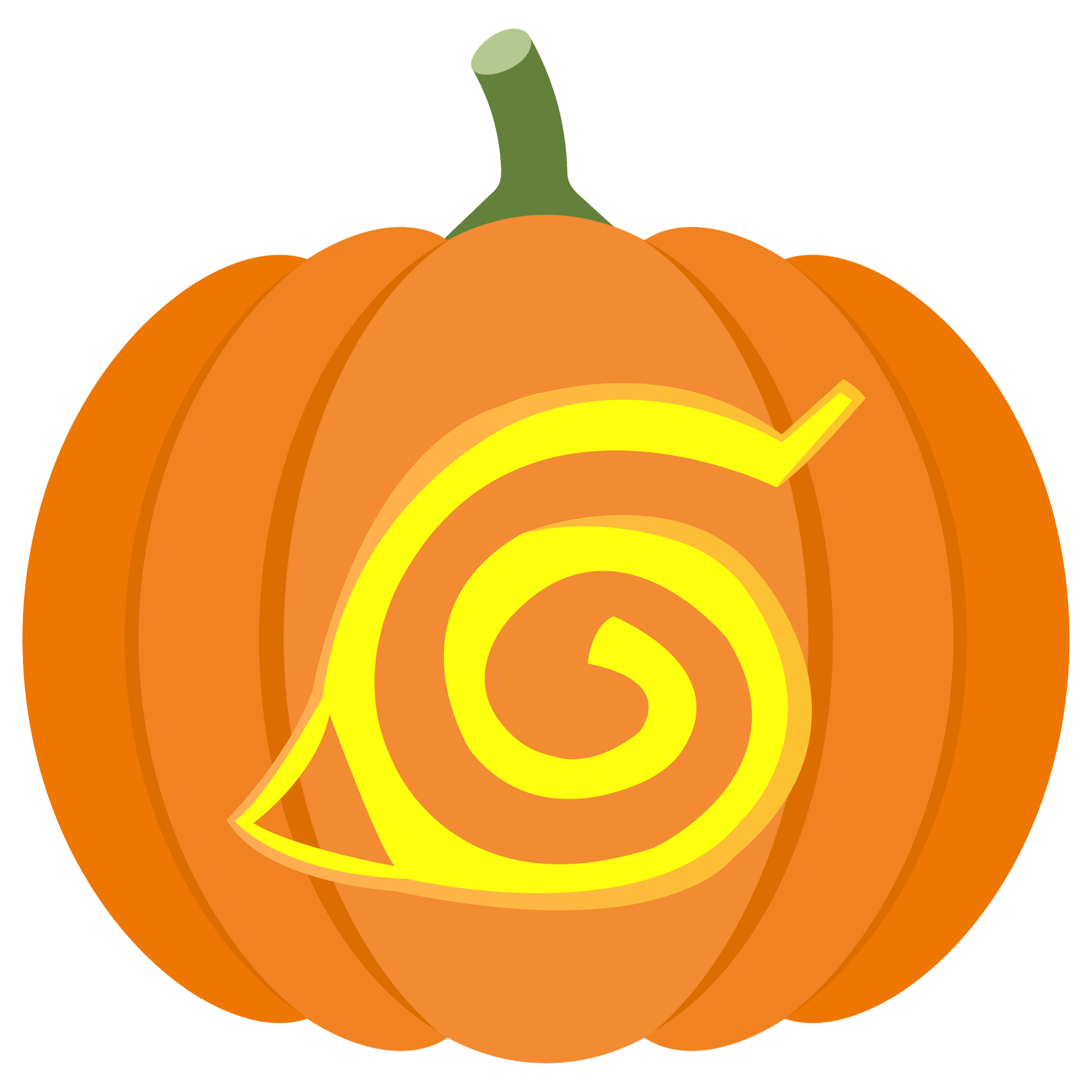 Naruto symbol village pumpkin stencil free printable papercraft templates