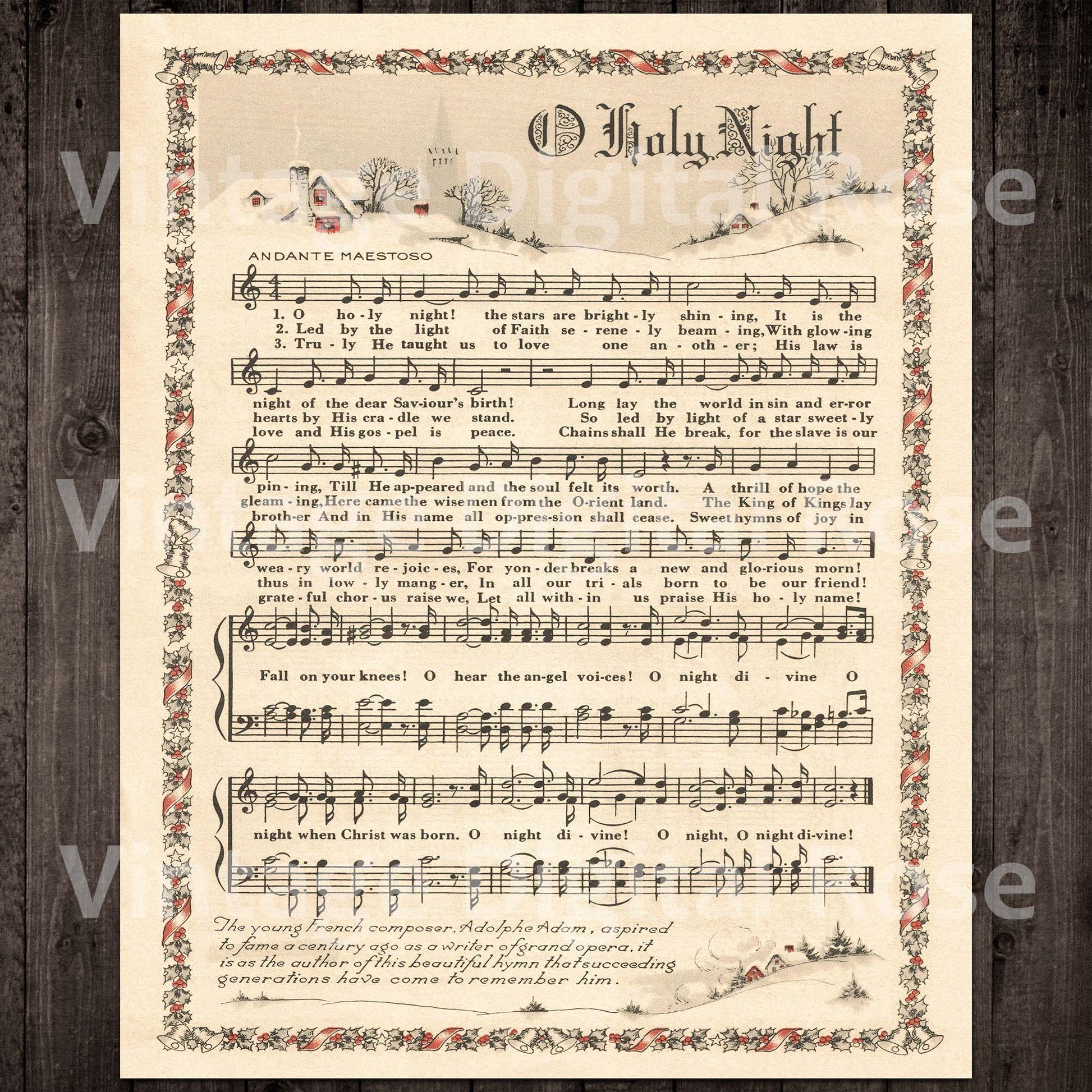 Printable vintage christmas carols color illustrations best sellers to â