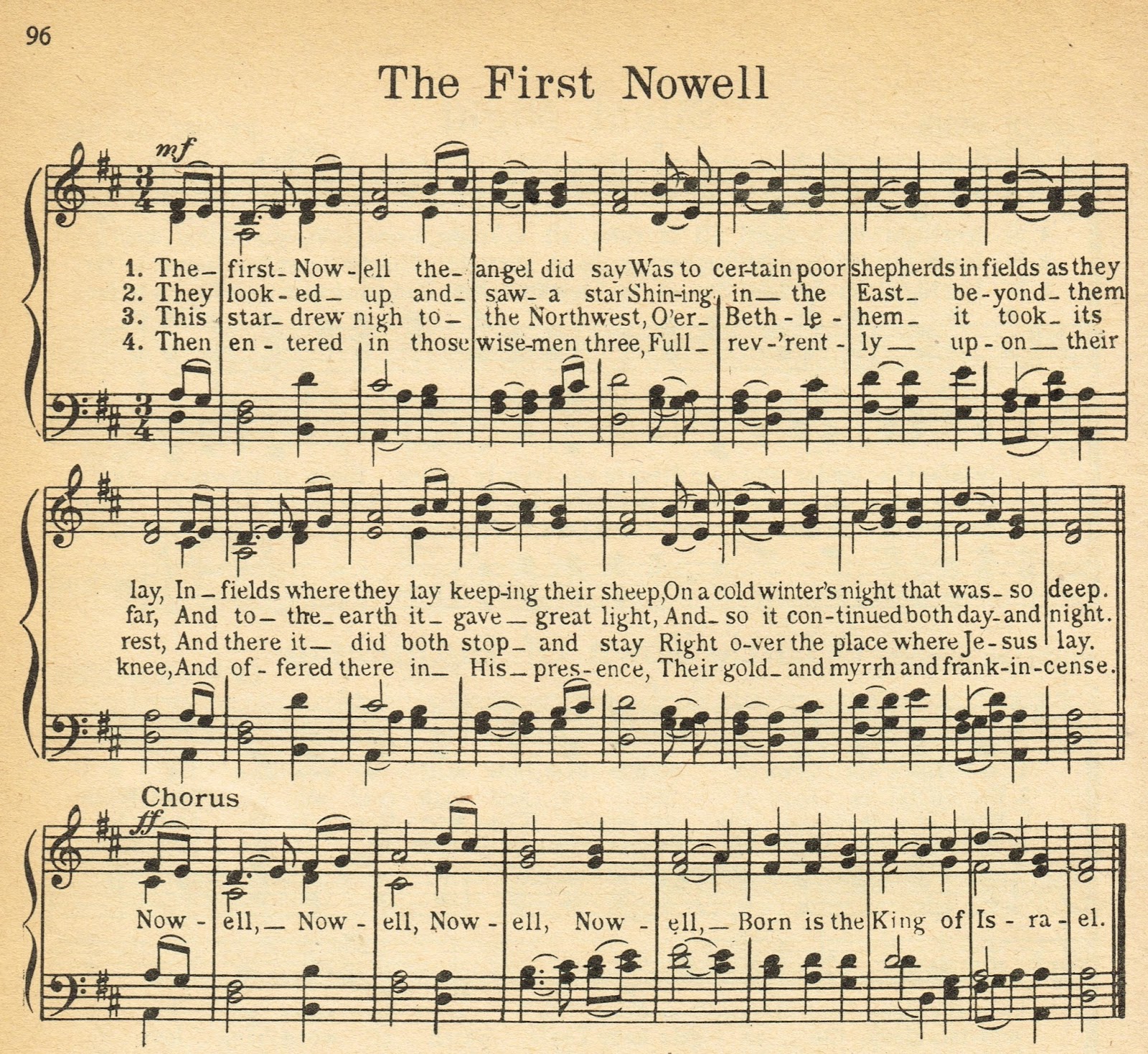 Knick of time printable christmas music pages