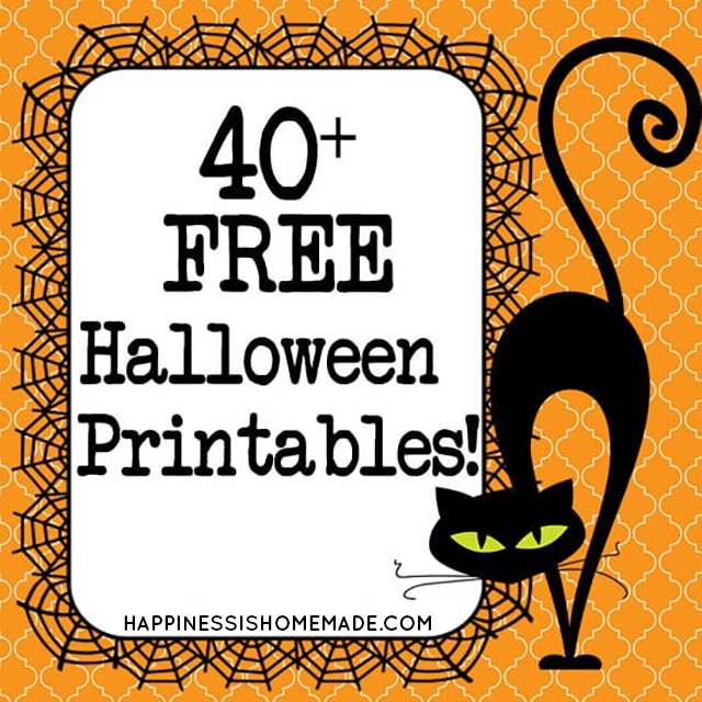 Free halloween printables