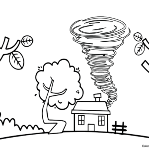 Tornado coloring pages printable for free download