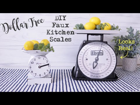Dollar tree diy farmhouse scale farmhouse kitchen scale