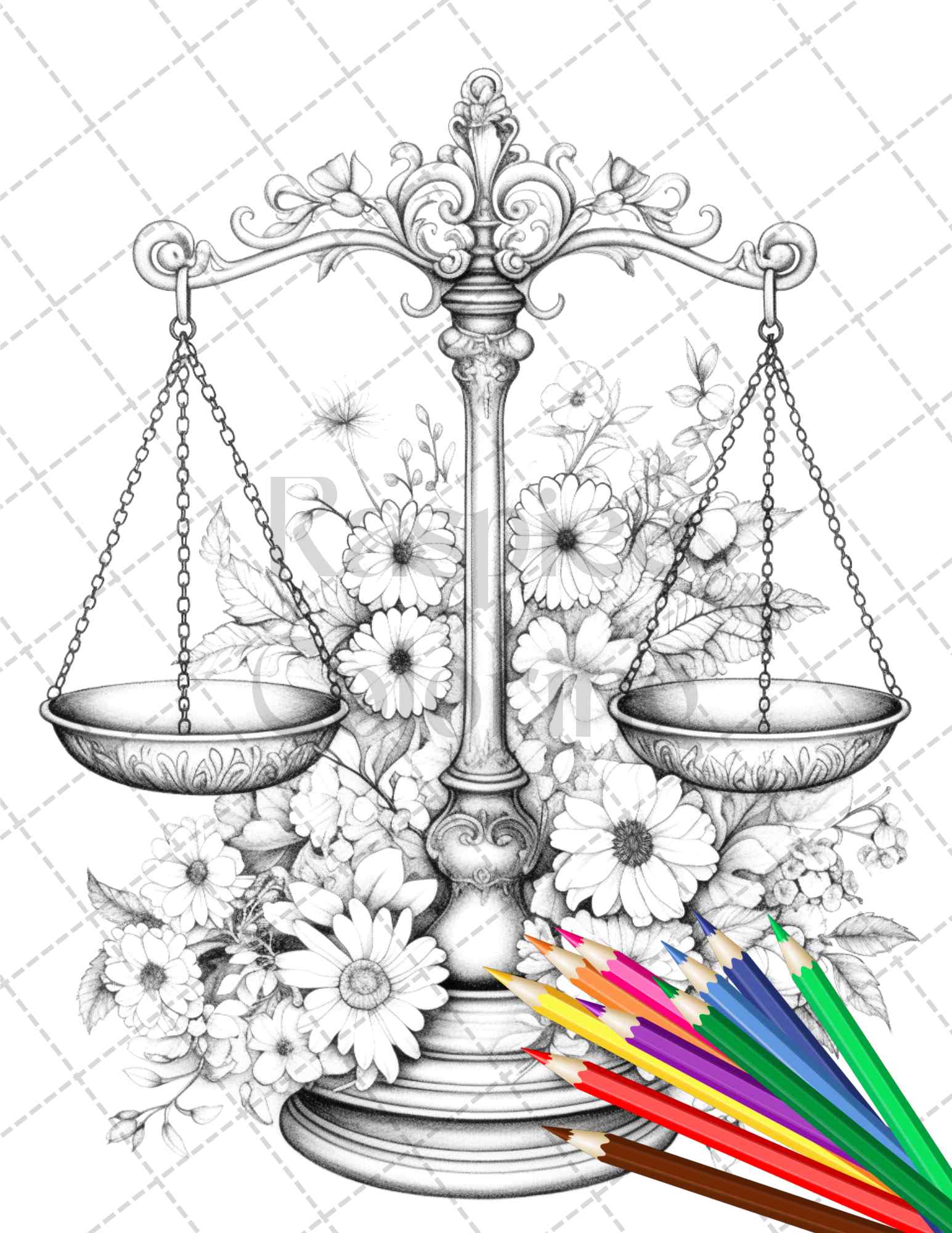 Vintage objects grayscale coloring pages printable for adults pdf â coloring