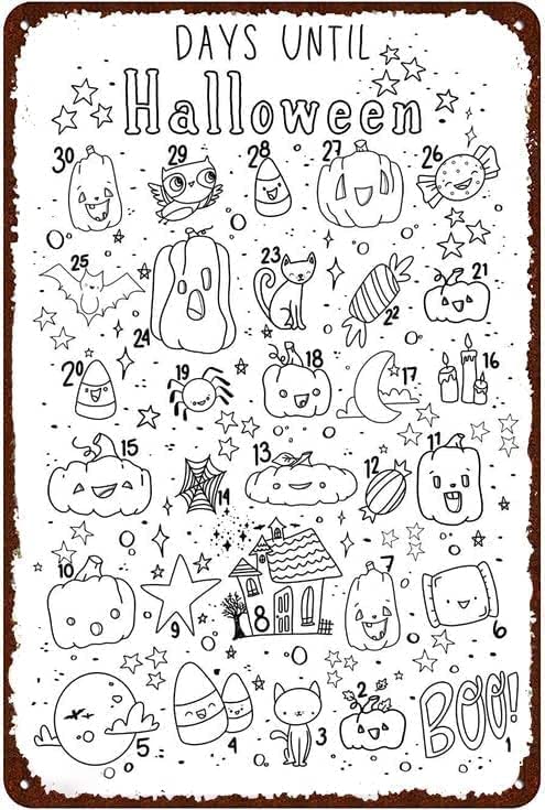 Advent untdown calendar loring home kitchen restaurant cafe haunted house partygiftch vintage der poster wall art der metal sign poster x inches home kitchen