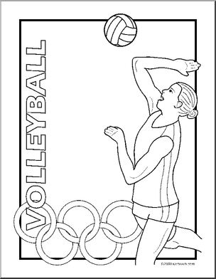 Coloring page summer olympics