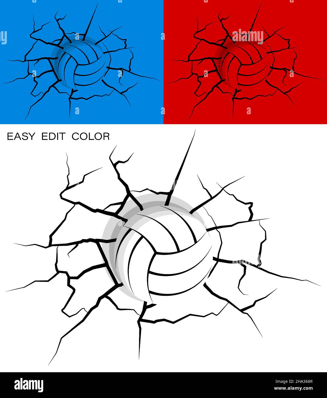 Professional volleyball stock vector images
