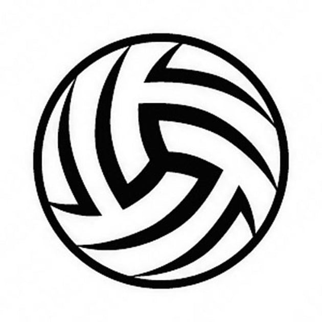 Volleyball glitter tattoo stencil â henna caravan
