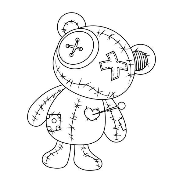 Black voodoo doll royalty