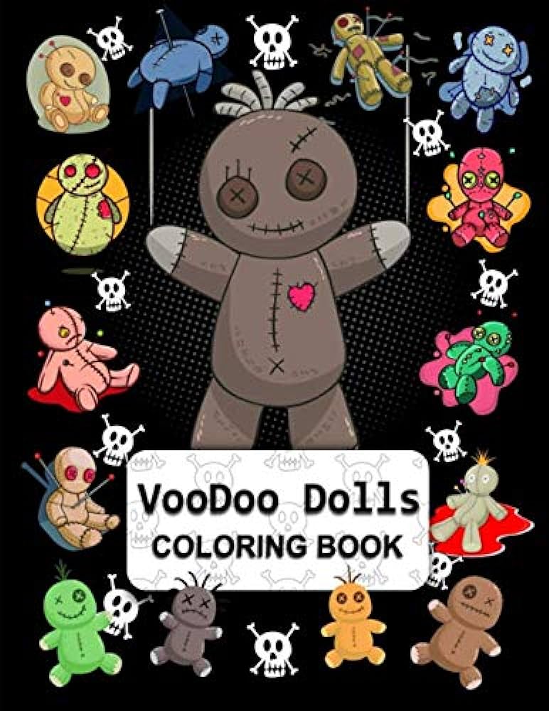 Voodoo dolls coloring book mdm books