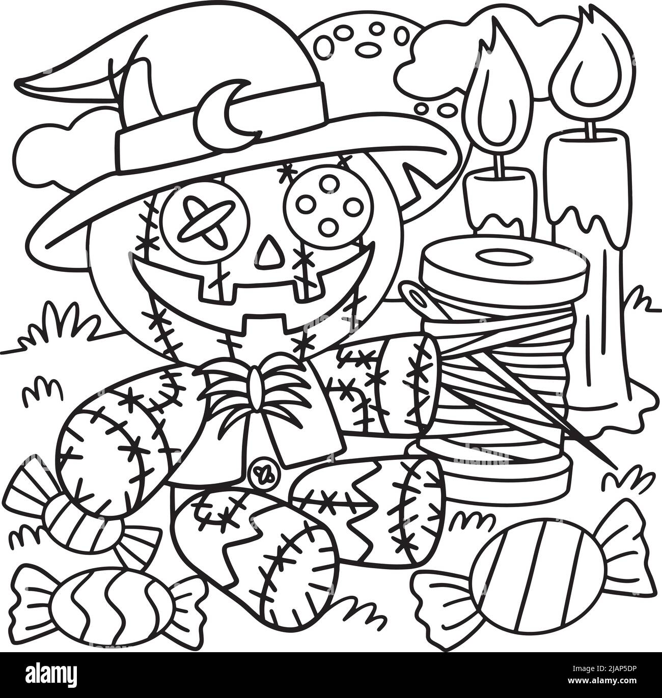 Voodoo doll cut out stock images pictures