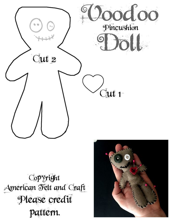 Felt voodoo doll pincushion diy voodoo dolls voodoo dolls felt crafts