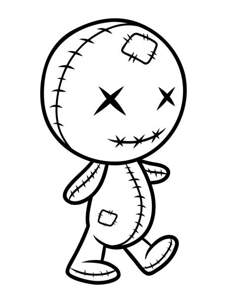 Voodoo doll vector stock illustrations royalty