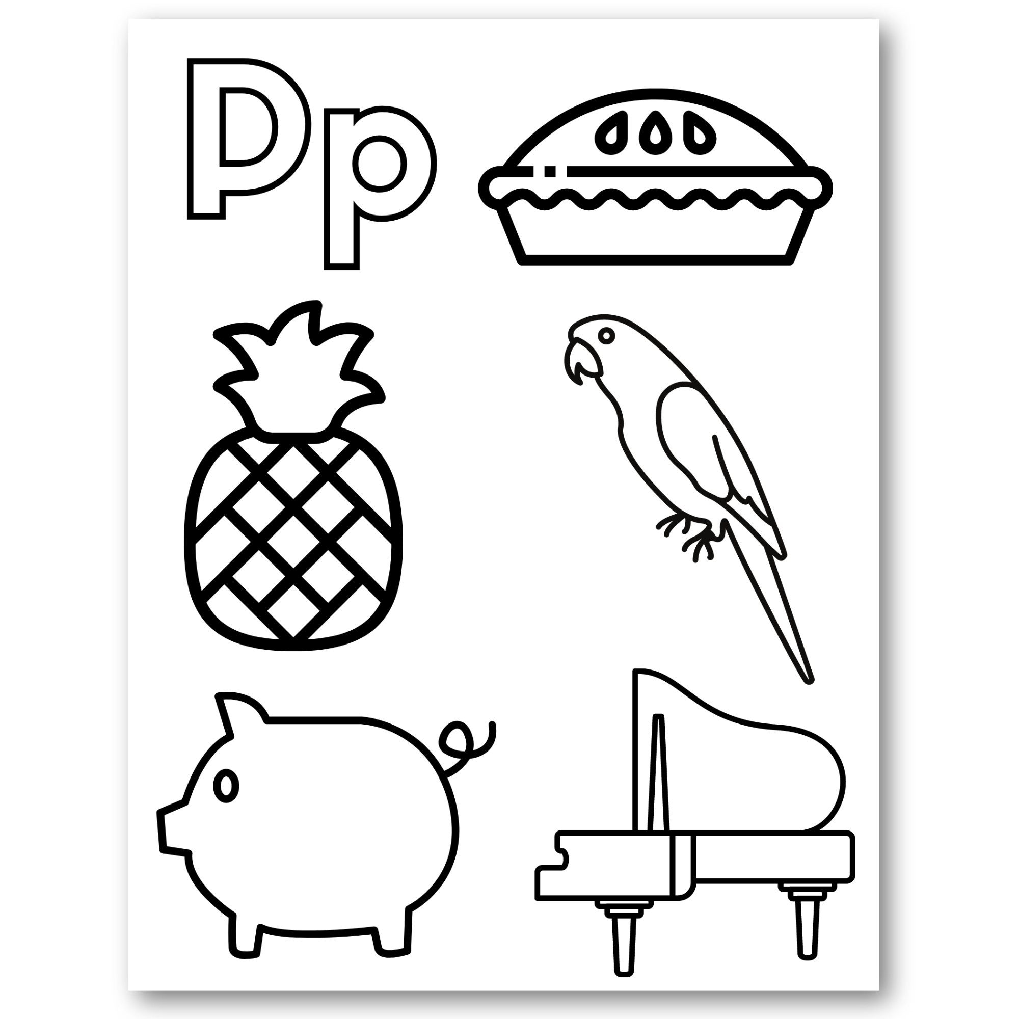 Kindergarten alphabet coloring book â at home with zan printables