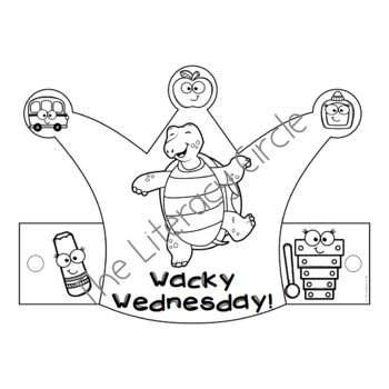 Wacky wednesday crownshats by the literacy circle ltd tpt