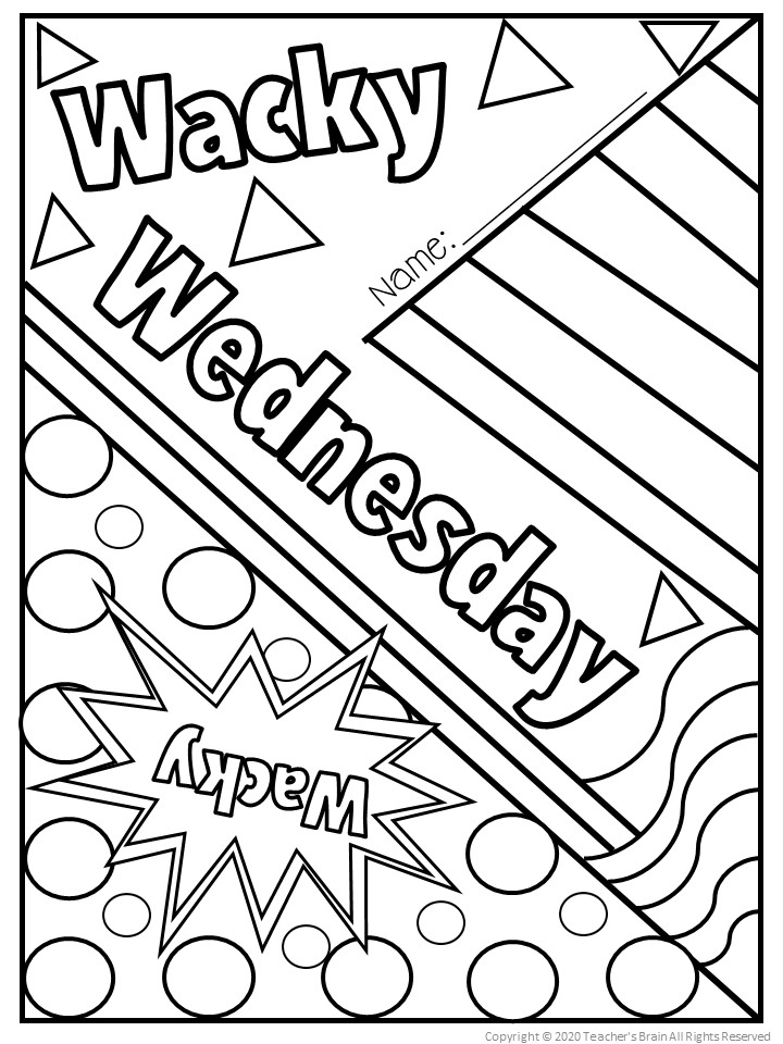 Dr suess week activities wacky wednesday activities