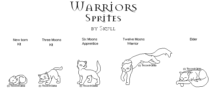 Free warriors cats sprites by nova