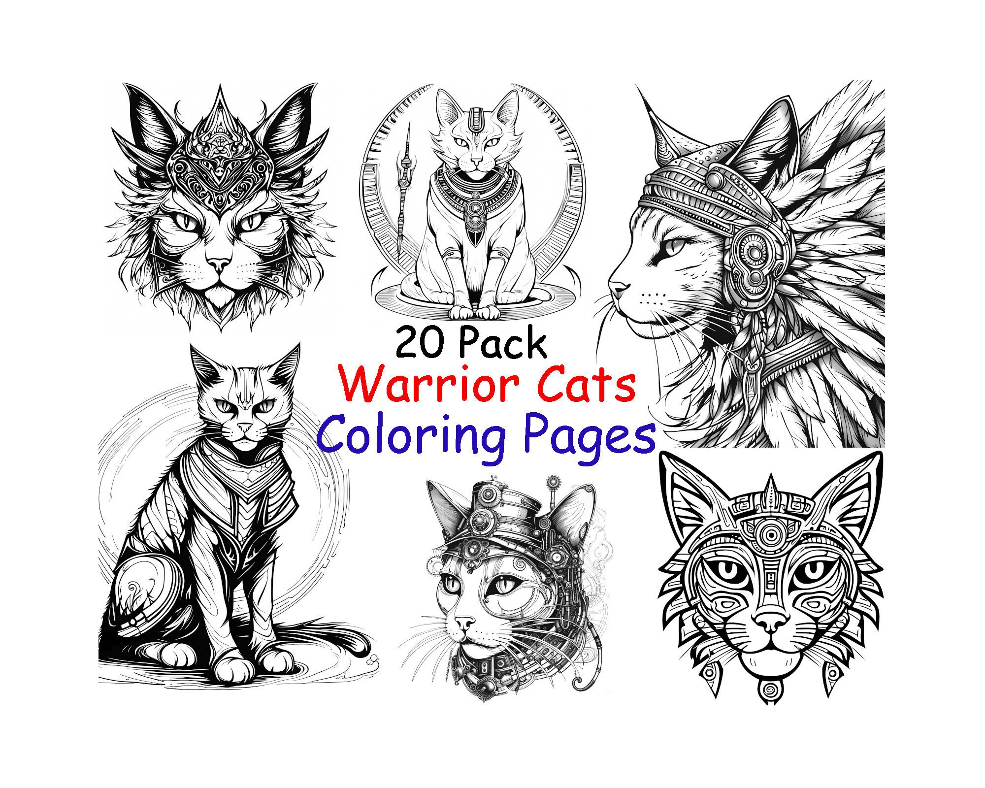 Warrior cat coloring pages printable