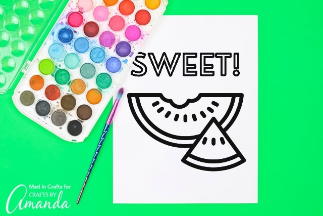 Summer coloring pages