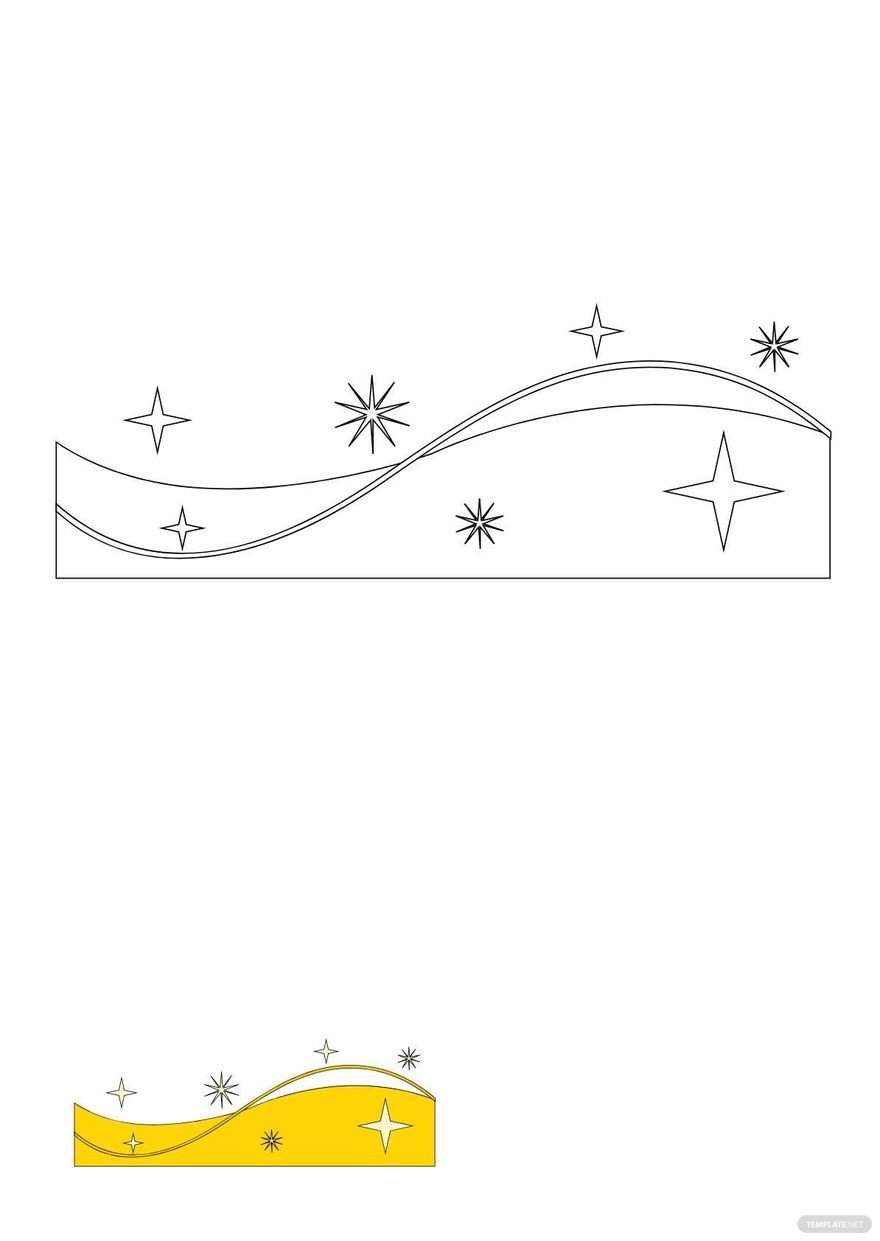 Free sparkle wave coloring page