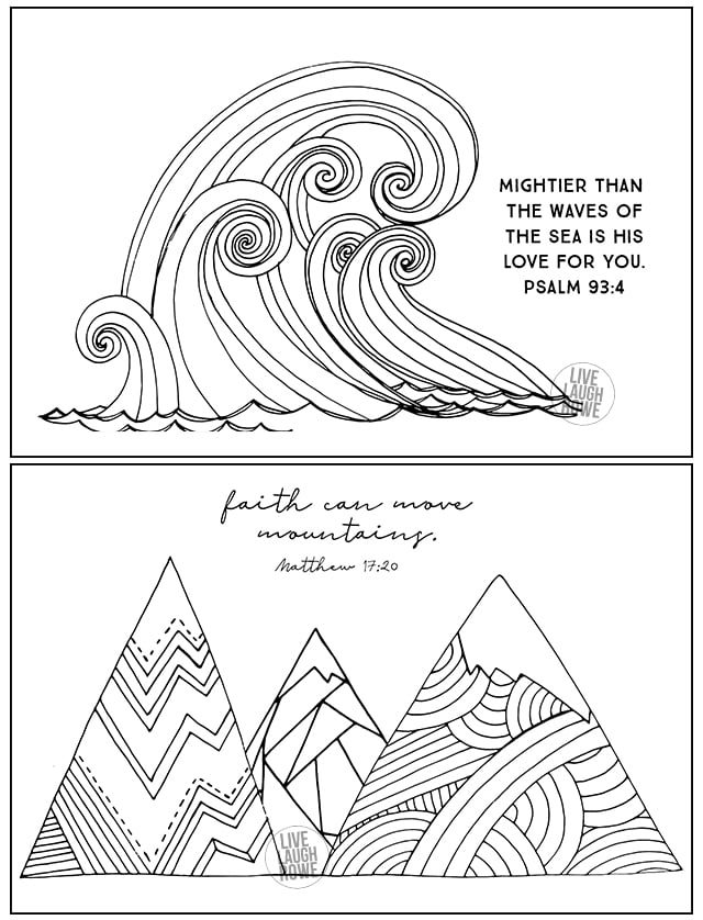 Coloring pages with scripture free printables