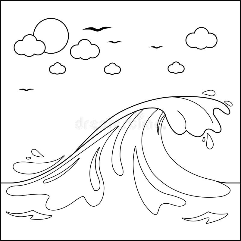 Coloring surfing stock illustrations â coloring surfing stock illustrations vectors clipart