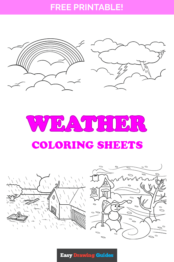 Free printable weather coloring pages for kids