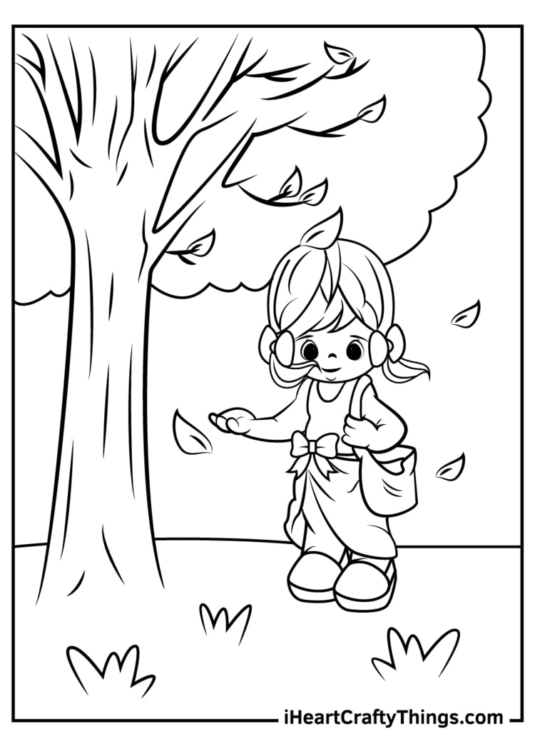 Seasons coloring pages free printables
