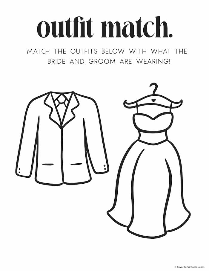 Free printable wedding activity book for kids